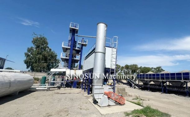 Batch Mix Asphalt Plant in Kyrgyzstan - SAP80
