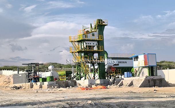 Batch Mix Asphalt Plant in Somalia - SAP80